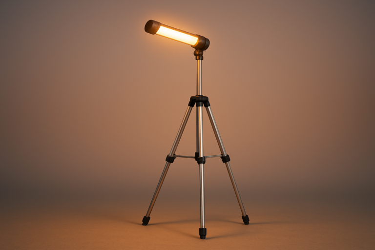 BUBRA 40″ Telescopic Camping Light with Stand, 8000mAh Rechargeable LED Work Light & Camp Lantern, 1000LM Portable Tripod Lamp, 20H Runtime for Power Outages, Survival Gear and Camping Essentials