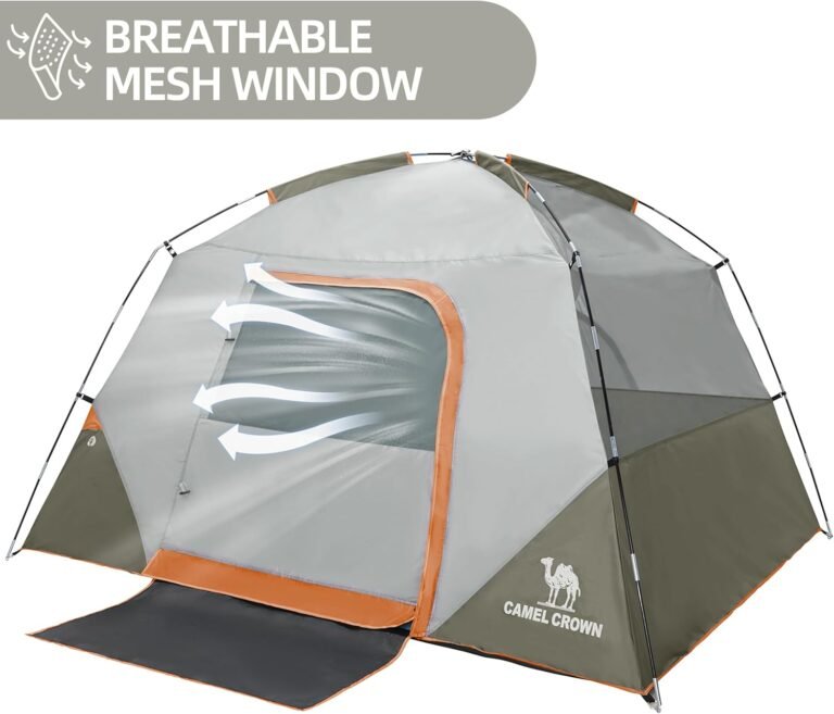 CAMEL CROWN Tents for Camping 4/8 Person Waterproof Tent Quick Setup Folding Outdoor Backpacking Tents Family Hiking