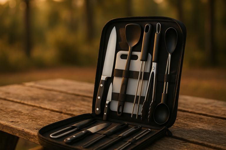 Camping Essentials Accessories Camping Gear Must Haves, Cooking Utensils Set Rv Camping Kitchen Backpacking Supplies Camper Gadgets Outdoor Hiking Travel Picnic Gifts