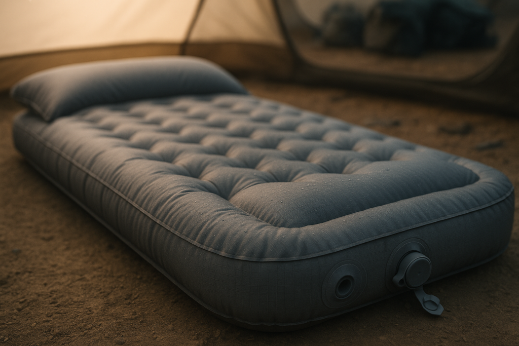 Camping Sleeping Pad, 4in Thick Ultralight Inflatable Camping Mat with Pillow, Built-in Foot Pump Sleeping Mat, Wide Compact Camping Pad for Travel Tent Hiking Backpacking Trip Car Camp Gear Camping Sleeping Pad, 4in Thick Ultralight Inflatable Camping Mat with Pillow, Built-in Foot Pump Sleeping Mat, Wide Compact Camping Pad for Travel Tent Hiking Backpacking Trip Car Camp Gear