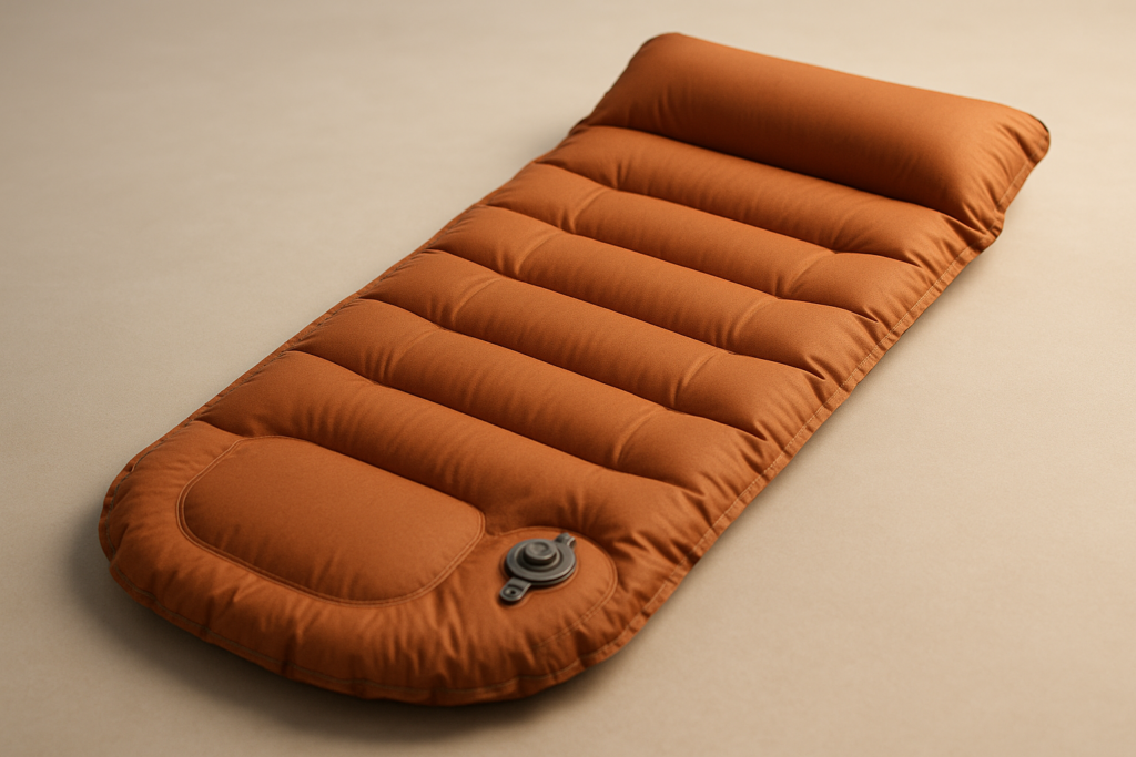 Camping Sleeping Pad, Backpacking Sleeping Pad with Built-in Pillow and Foot Pump, 4in Thick Compact Inflatable Camping Air Mattress for Hiking Tent Road Trip Car Camp Travel Gear