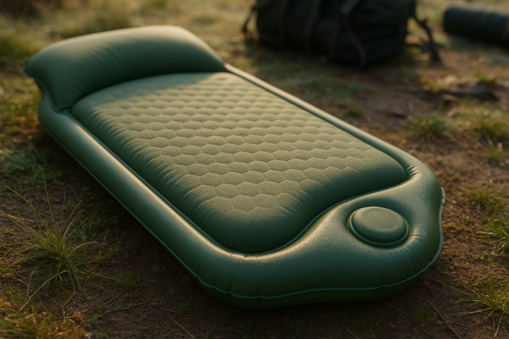 Camping Sleeping Pad, Built-in Foot Pump Inflatable Sleeping Pads, Memory Foam Mattress with Pillow, 4 Season Camping Mattress Pad, Camping Essentials Gear for Tent, Car, Hiking - Green Camping Sleeping Pad, Built-in Foot Pump Inflatable Sleeping Pads, Memory Foam Mattress with Pillow, 4 Season Camping Mattress Pad, Camping Essentials Gear for Tent, Car, Hiking - Green