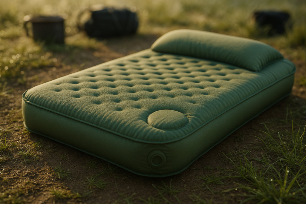 Camping Sleeping Pad, Built-in Foot Pump Inflatable Sleeping Pads, Memory Foam Mattress with Pillow, 4 Season Camping Mattress Pad, Camping Essentials Gear for Tent, Car, Hiking - Green Camping Sleeping Pad, Built-in Foot Pump Inflatable Sleeping Pads, Memory Foam Mattress with Pillow, 4 Season Camping Mattress Pad, Camping Essentials Gear for Tent, Car, Hiking - Green