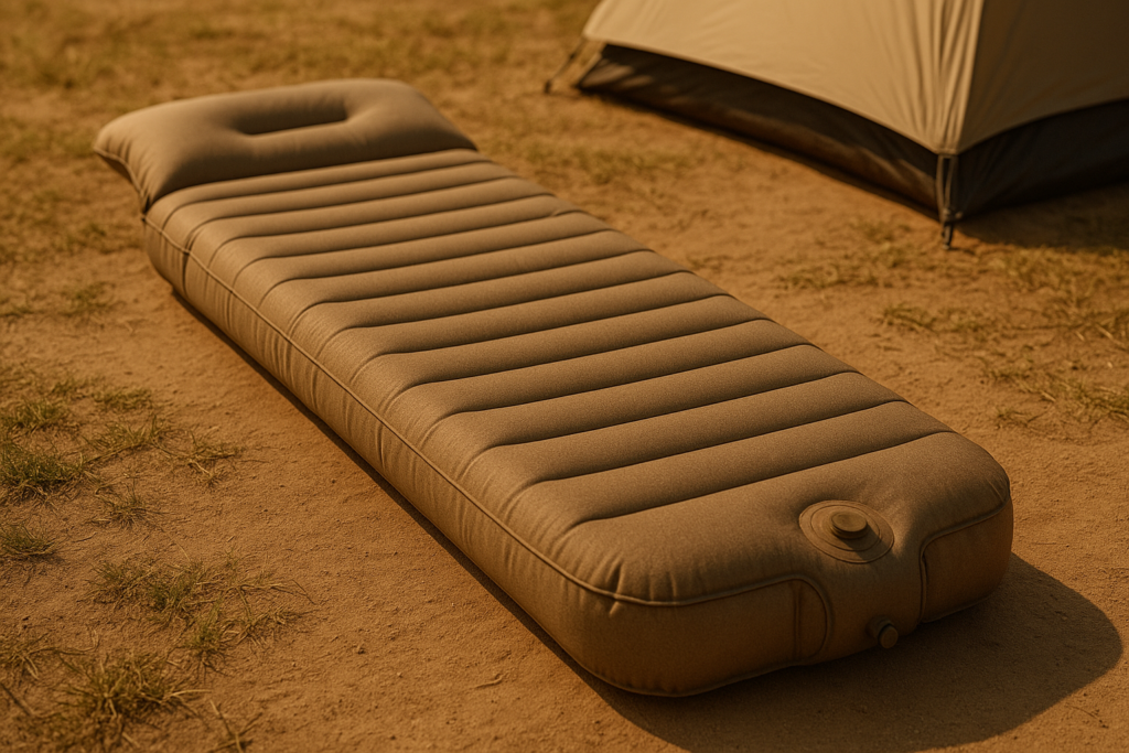 Camping Sleeping Pad, Thick 5 Inch Camping Mat with Pillow Built-in Foot Pump Ultralight Inflatable Sleeping Pads for Camping, Backpacking, Hiking, Tent