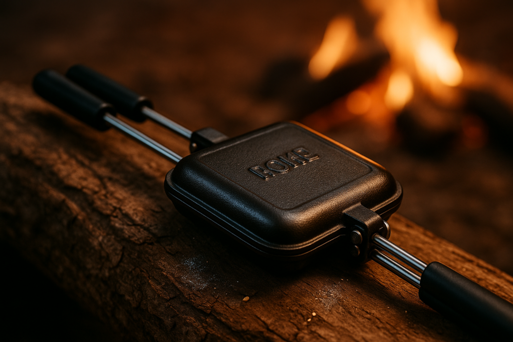 Coghlans Cast Iron Cooker - Pre-Seasoned Pie Iron Sandwich Maker with Heat-Resistant, Removable Handles, Easy-to-Clean for Toasted Pies, Grilled Sandwiches, and Meats, For Campfire Cooking Coghlans Cast Iron Cooker - Pre-Seasoned Pie Iron Sandwich Maker with Heat-Resistant, Removable Handles, Easy-to-Clean for Toasted Pies, Grilled Sandwiches, and Meats, For Campfire Cooking