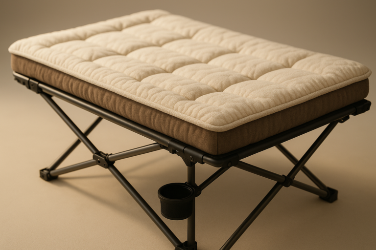 Coleman ComfortSmart Big & Tall Cot with Mattress Pad, Folding Steel Camp Bed with Plush Pad for Comfortable Sleeping, Great for Camping, Lounging, Elevated Sleeping, Guests, & More