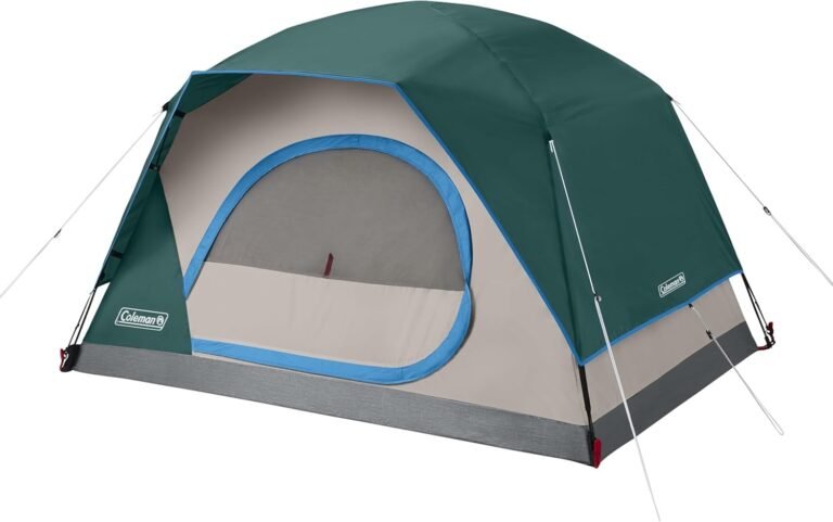Coleman Skydome Tent with 5 Minute Setup, 2/4/6/8-Person Weatherproof Tent with Rainfly & Carry Bag, 20% More Headroom Than Traditional Canopies