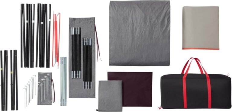 Coleman Skylodge 10-Person Family Tent, Weatherproof XL Tent with Rainfly & Room Divider, Fits 4 Queen-Sized Airbeds, Made of PFAS-Free Materials