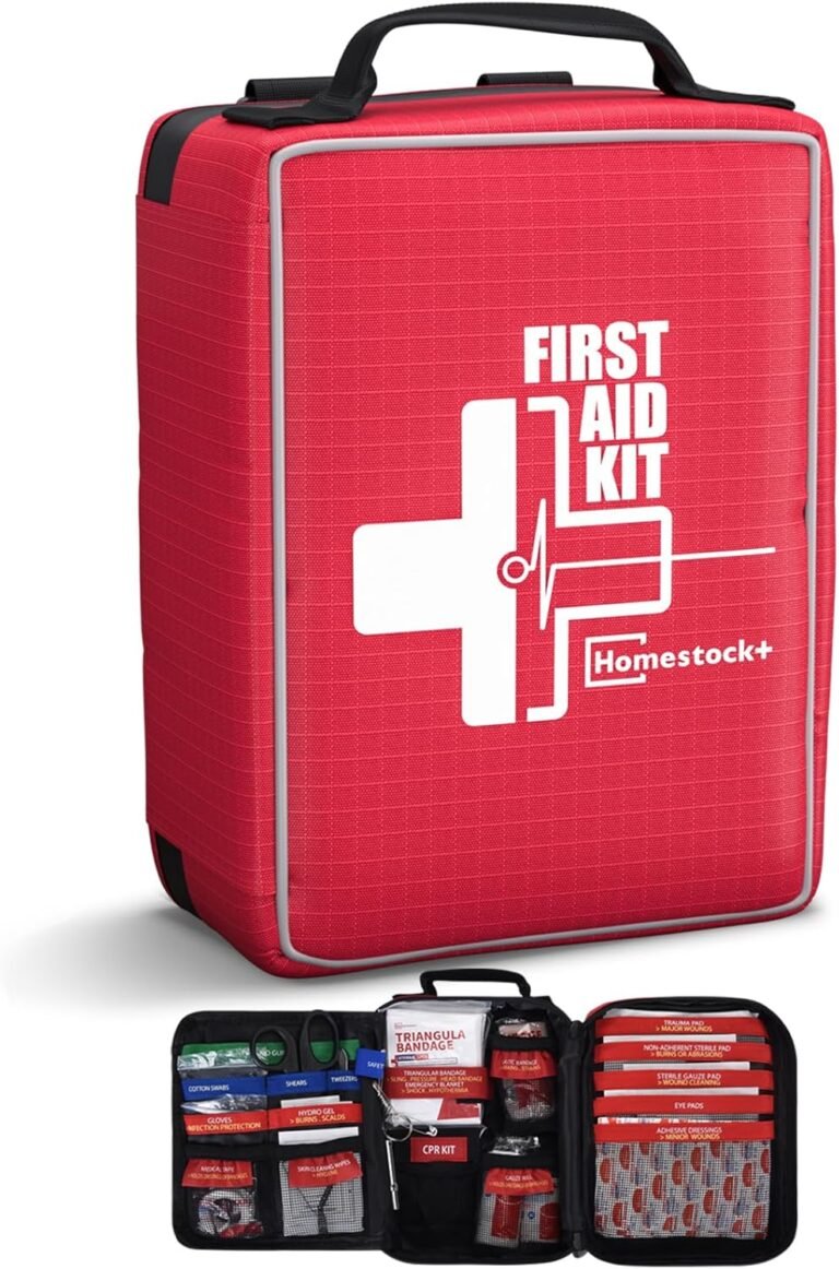 Compact First Aid Kit for Emergency – Basic Emergency Kit for Dorm,Hiking, Backpacking, Camping, Traveling, and Cycling -Small First Aid Kits