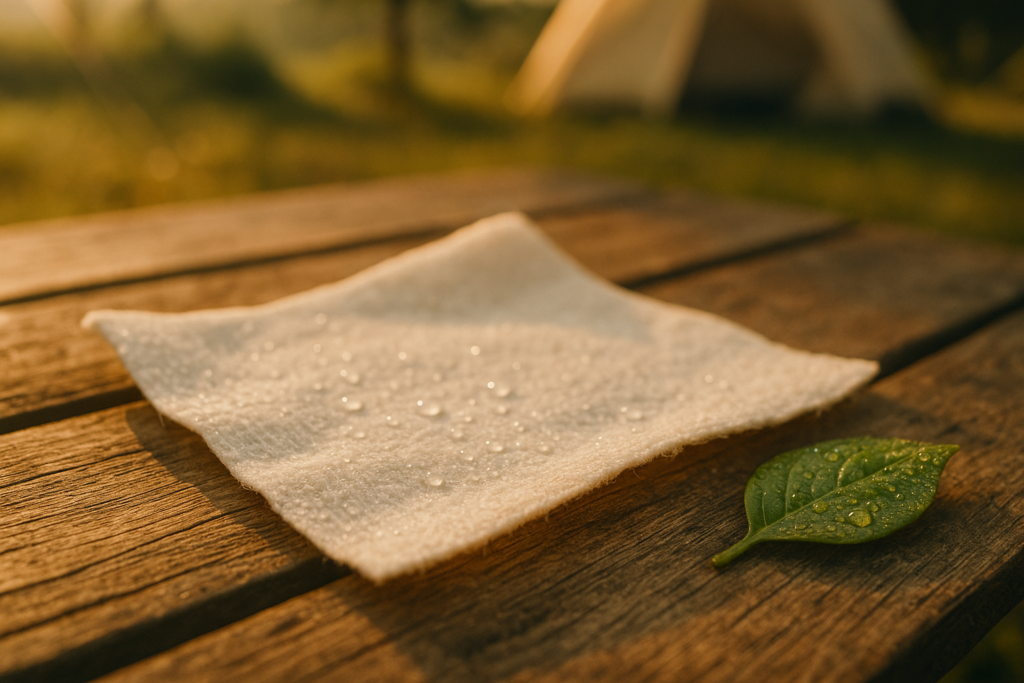 Dish Wipes | 100% Biodegradable Pre-Moistened Food-Safe Camp Kitchen Wipes | A Soap-and-Water Alternative