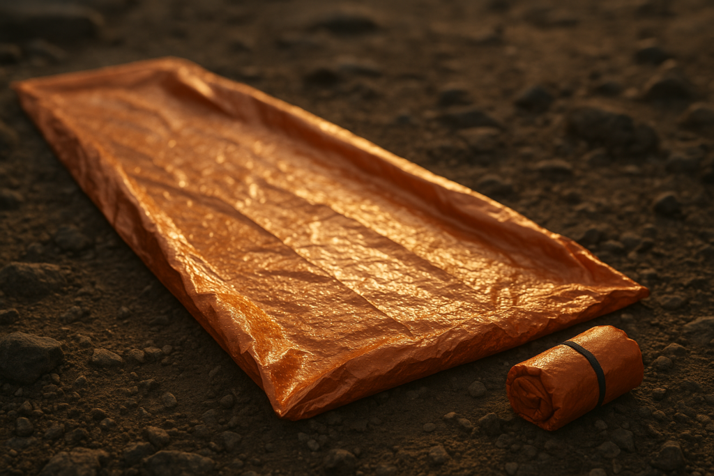 Emergency Sleeping Bag for Survival Gear and Supplies Life Bivy Sack Waterproof Mylar Emergency Blankets for Survival Kit Car Camping Gear Hiking Tac Bivvy Go Bags Supplies Sleep Sacks Shelter