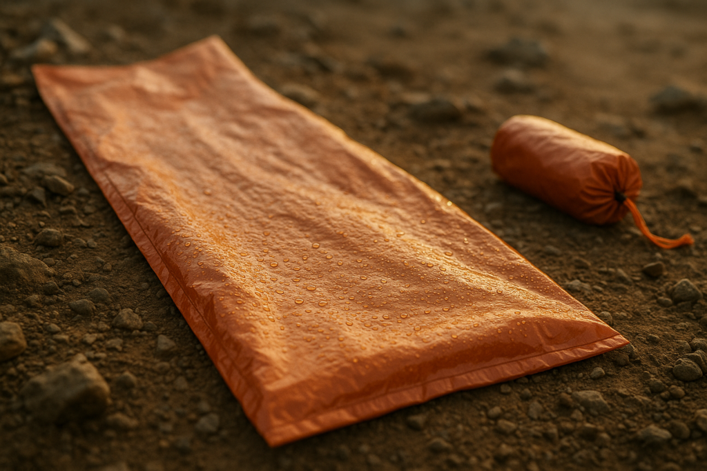 Emergency Sleeping Bag for Survival Gear and Supplies Life Bivy Sack Waterproof Mylar Emergency Blankets for Survival Kit Car Camping Gear Hiking Tac Bivvy Go Bags Supplies Sleep Sacks Shelter