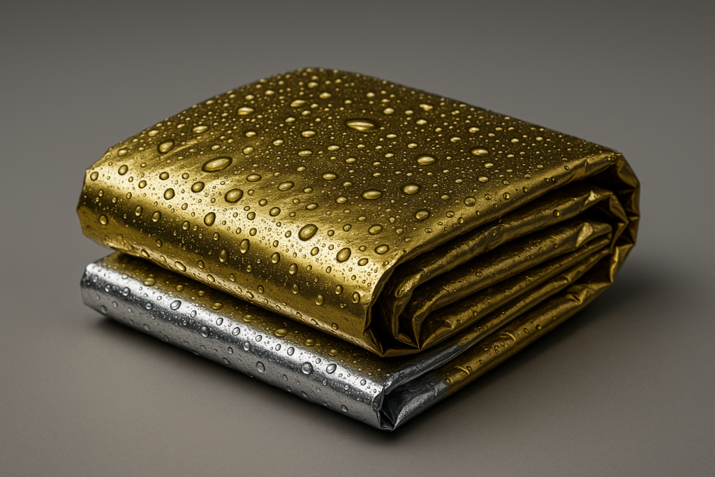 Emergency Sleeping Bag  LED Beanie Hat Set, Waterproof Thermal Mylar Bivy Sack, Portable Survival Gear for Hiking, Camping, Bug-Out Bags  Emergency Kits