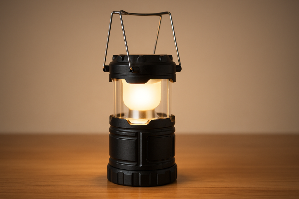 Etekcity Camping Lanterns for Power Outages 4 Pack, Flashlight for Camping Essentials, Survival Kit and Gear, Hurricane Preparedness Items, Emergency Led Battery Operated Lights, Black