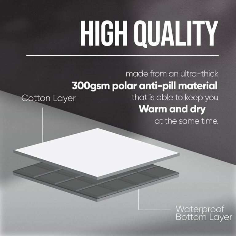 EverSnug Large Waterproof Outdoor Blanket – Extra Thick Premium Quilted Fleece, Waterproof & Windproof, Great for Camping, Picnics, Beaches, Stadiums, Dogs