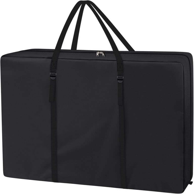 Explore Land Heavy Duty Chair Storage Bag for Folding Longue Zero Gravity Light Weight Transport Folding Rollator Walker (Black)