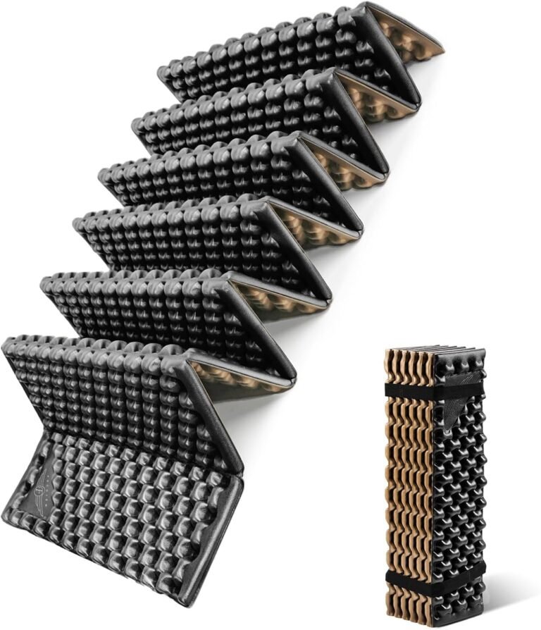 Foam Camping Pads for Hiking, Ultralight Closed Cell Mattress, Waterproof Soft Mat for Adults, Wide Picnic Yoga Mats, Folding Sleeping Pad for Outdoor Backpacking