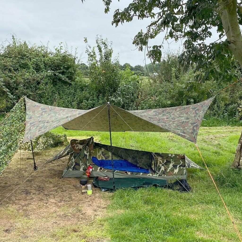 GEERTOP Ultralight Single Person Bivy Tent for Camp Waterproof Man Tent for Camping Hiking Backpacking Hunting Outdoor Survival Gear - Easy Set Up