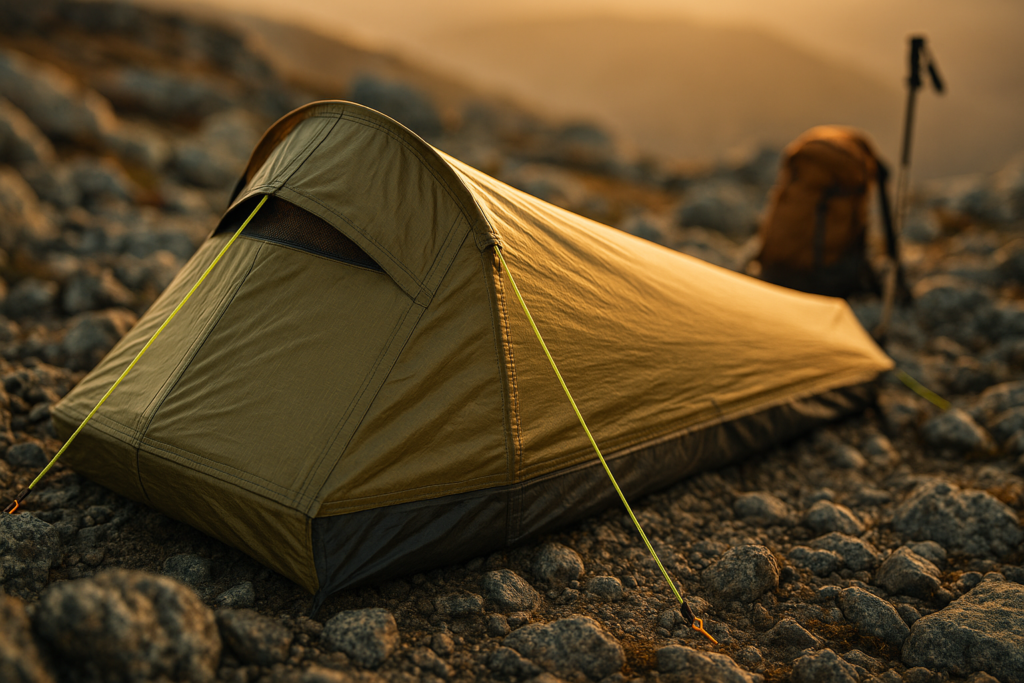 GEERTOP Ultralight Single Person Bivy Tent for Camp Waterproof Man Tent for Camping Hiking Backpacking Hunting Outdoor Survival Gear - Easy Set Up