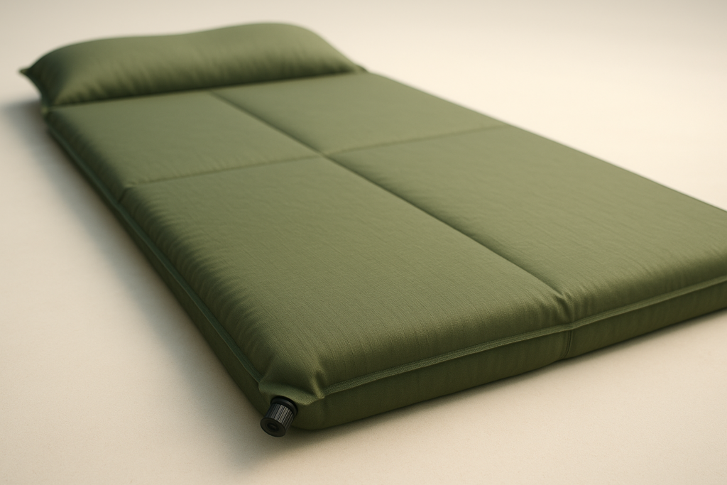 HiiPeak Double Sleeping Pad - Self Inflating 3 Extra-Thick for 2 Person with Pillow Built-in Foot Pump Inflatable Sleeping Mat for Backpacking, Hiking, Traveling, Tent, Portable Camping Mat (Green)