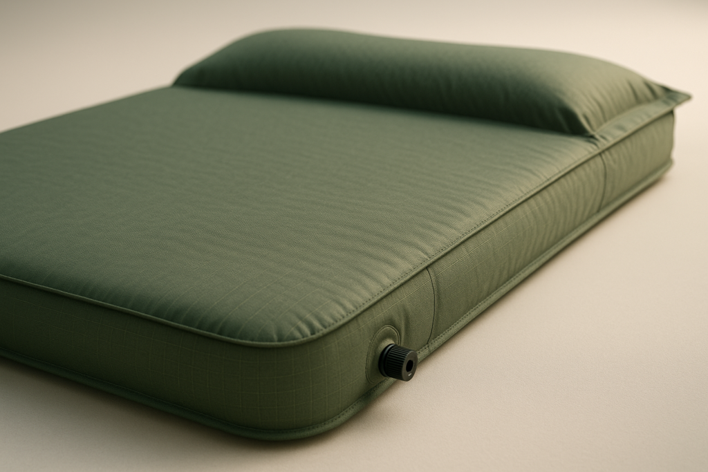 HiiPeak Double Sleeping Pad - Self Inflating 3 Extra-Thick for 2 Person with Pillow Built-in Foot Pump Inflatable Sleeping Mat for Backpacking, Hiking, Traveling, Tent, Portable Camping Mat (Green)