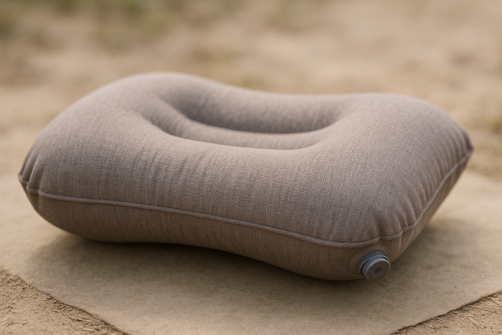 Hikenture Camping Pillow with Removable Cover - Ultralight Inflatable Pillow for Neck Lumbar Support - Upgrade Backpacking Pillow - Washable Travel Air Pillows for Camping, Hiking, Backpacking