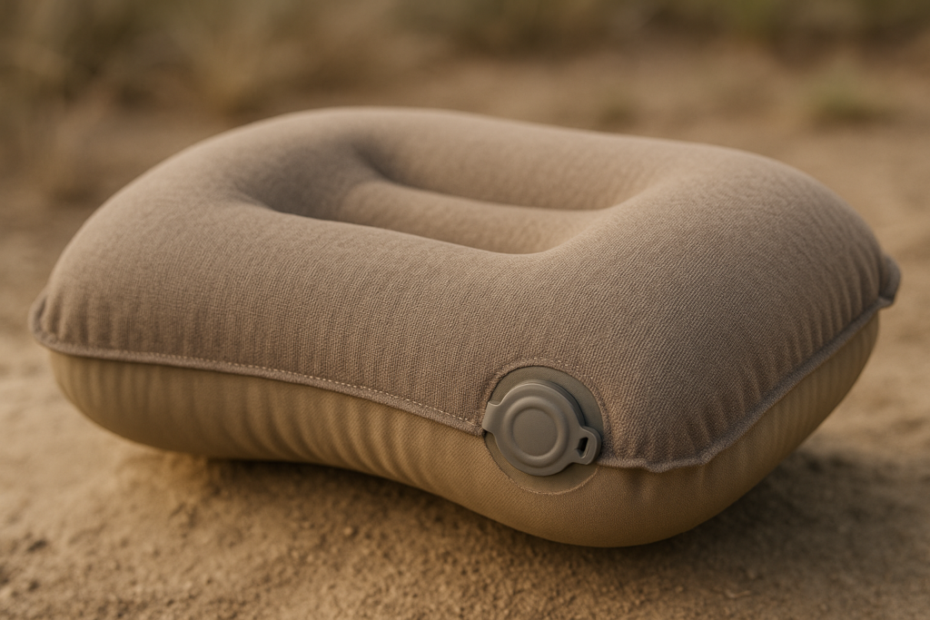 Hikenture Camping Pillow with Removable Cover - Ultralight Inflatable Pillow for Neck Lumbar Support - Upgrade Backpacking Pillow - Washable Travel Air Pillows for Camping, Hiking, Backpacking