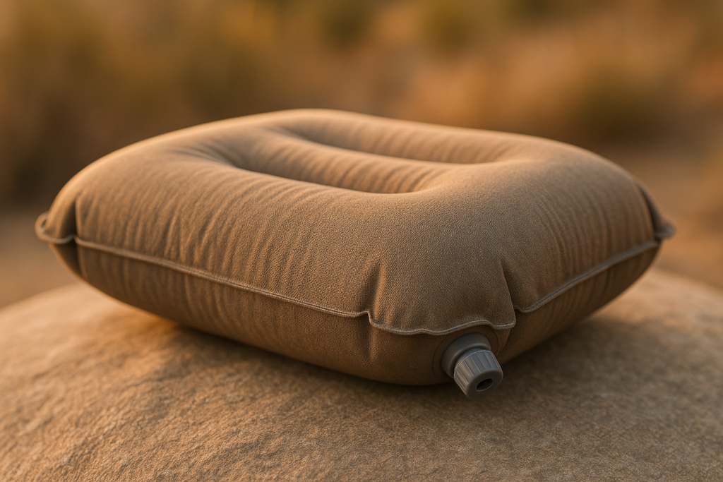 Hikenture Camping Pillow with Removable Cover - Ultralight Inflatable Pillow for Neck Lumbar Support - Upgrade Backpacking Pillow - Washable Travel Air Pillows for Camping, Hiking, Backpacking