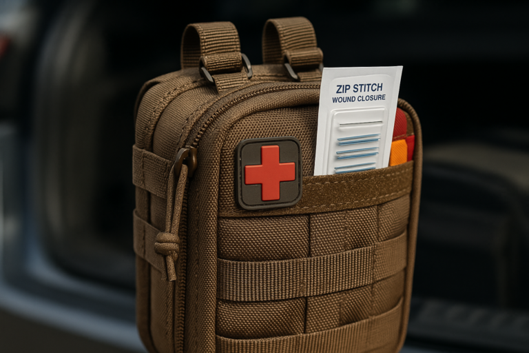 Large First Aid Kit for Car, Travel & Home – Emergency Kit for Hiking, Camping, Backpacking and Outdoors – Includes Zip Stitch Wound Closure Strips