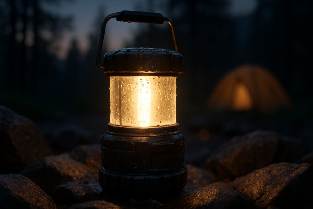 LE 1000LM Battery Powered LED Camping Lantern, Waterproof Tent Light with 4 Light Modes, Camping Essentials, Portable Lantern Flashlight for Camping, Emergency Light, Power Outages, Not Rechargeable