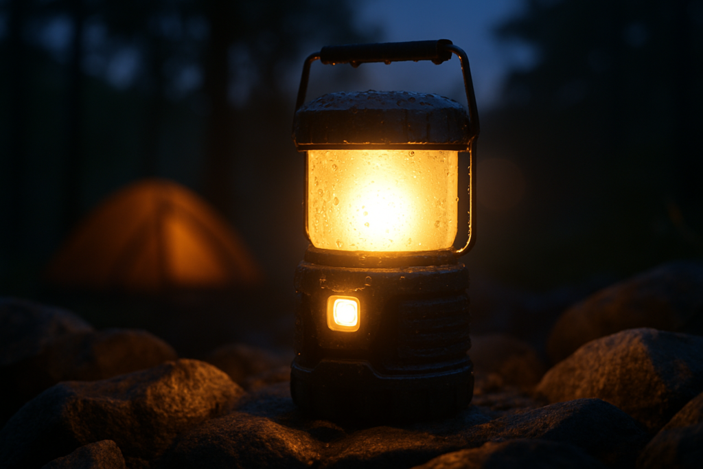 LE 1000LM Battery Powered LED Camping Lantern, Waterproof Tent Light with 4 Light Modes, Camping Essentials, Portable Lantern Flashlight for Camping, Emergency Light, Power Outages, Not Rechargeable