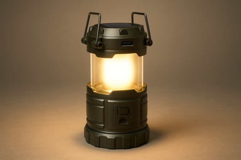 LETMY 4 Pack Camping Lantern, Rechargeable LED Lanterns, Solar Lantern Battery Powered Hurricane Lantern Flashlights with 3 Powered Ways & USB Cable for Emergency, Power Outage, Hurricane Supplies