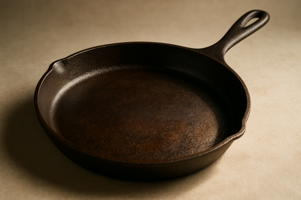 Lodge Round Seasoned Cast Iron Griddle - Round-Shaped, Pre-Seasoned Iron Griddle Pan - Non-Toxic, PFAS-Free Cookware - Compatible with Stovetop, Oven, Grill, or Campfire - 10.5 Inches