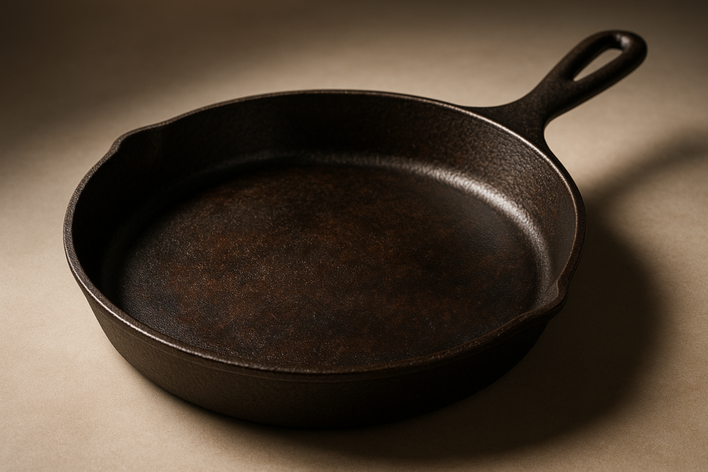 Lodge Round Seasoned Cast Iron Griddle - Round-Shaped, Pre-Seasoned Iron Griddle Pan - Non-Toxic, PFAS-Free Cookware - Compatible with Stovetop, Oven, Grill, or Campfire - 10.5 Inches