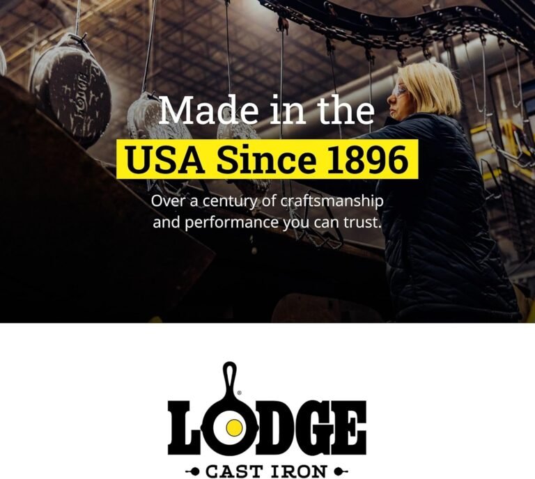 Lodge Seasoned Cast Iron Skillet – PFAS-Free, Non-Toxic Cookware – Use with an Oven, Stove, Grill, or Campfire – Naturally Non-Stick & Oven Safe – 12 Inches