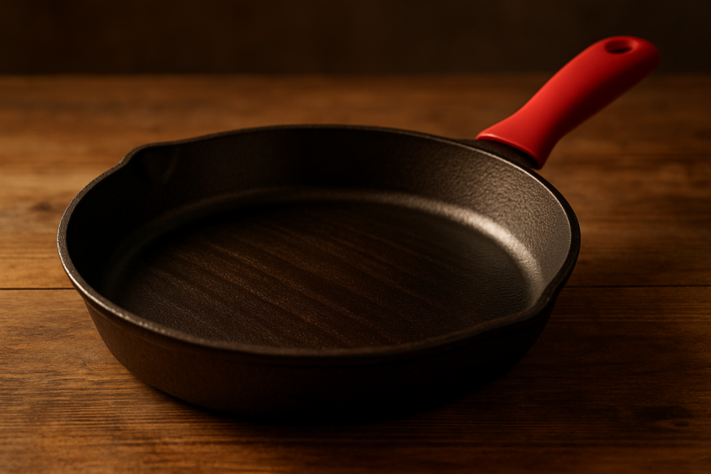 Lodge Seasoned Cast Iron Skillet - Quality Frying Pan for the Stove, Oven, Grill  Campfire - Includes Silicone Hot Handle Holder - Non-Toxic, Nonstick  Long-Lasting - Inches