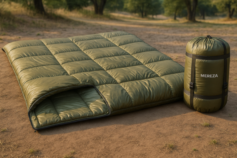 MEREZA Sleeping Bags for Adults Cold Weather Mens Warm Sleeping Bag for Big and Tall Girls Boys with Compression Sack for 3-4 Season Camping Backpacking Hiking