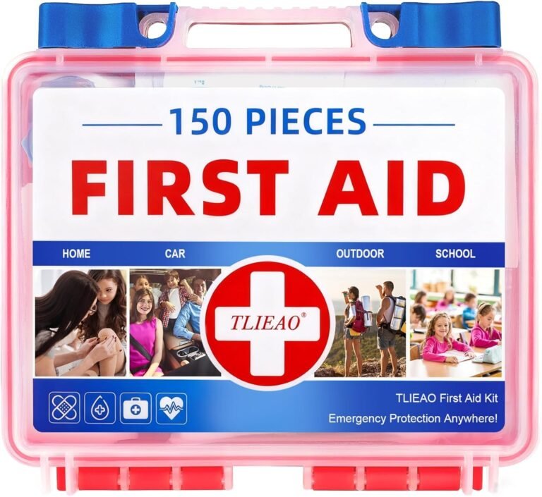 Mini First Aid Kit – 150 Pieces Emergency Medical Kit for Home, Car, Travel, Camping, Truck, Hiking, Sports, Office, Vehicle & Outdoor Emergencies