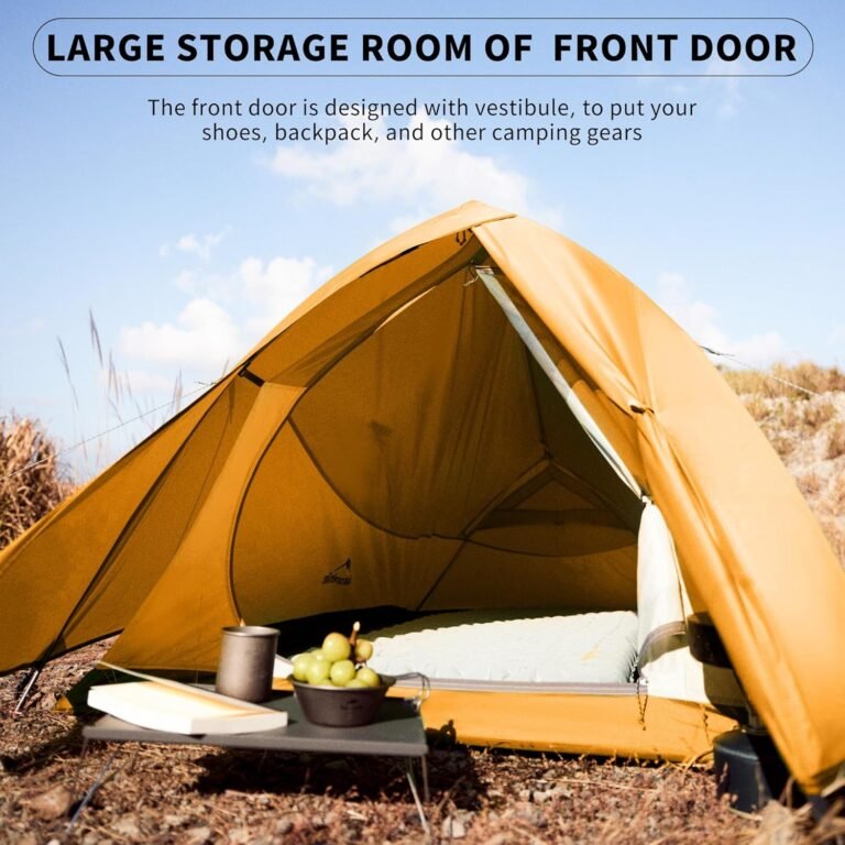 Naturehike Cloud-Up 2 Person Tent Lightweight Backpacking Tent with Footprint – Free Standing Ultralight Camping Hiking Backpack Tents Two Person Tent