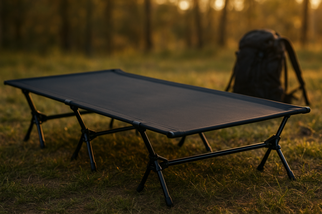 Naturehike GreenWild Camping Cot, Ultralight Folding Backpacking Cot, Supports 330lbs, Portable Camping Bed for Adults for Camping Hiking Travel Home, Black