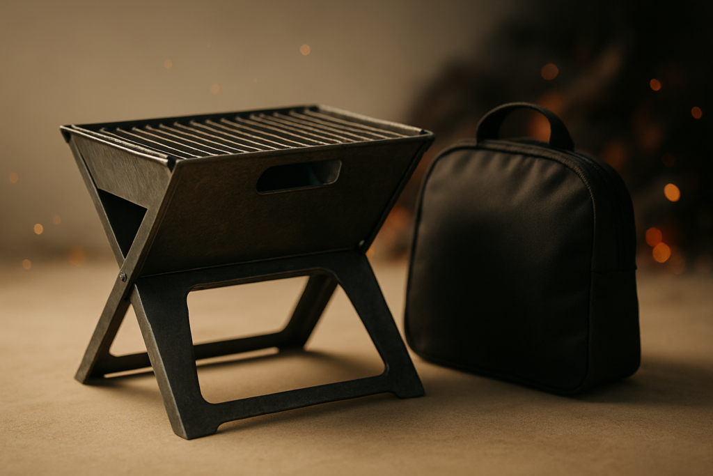 Odoland Camping Campfire Grill, Portable Folding Charcoal Grills, Backpacking BBQ Grill, Heavy Duty Firepit Grill with Carry Bag for Outdoor Cooking, Bonfire, Patio, Backyard Odoland Camping Campfire Grill, Portable Folding Charcoal Grills, Backpacking BBQ Grill, Heavy Duty Firepit Grill with Carry Bag for Outdoor Cooking, Bonfire, Patio, Backyard