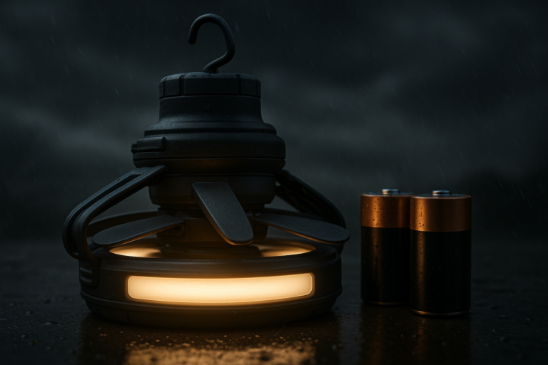 Odoland Portable LED Camping Lantern with Ceiling Fan – Hurricane Emergency