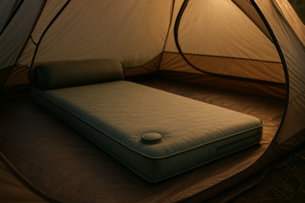 OGERY Self-Inflating Sleeping Pad with Built-in Foot Pump, 3 Memory Camping Mattress Pad, Quiet  9.5 R-Value Insulated Sleeping Mat Camping Essential Gear for Car Tent Camping