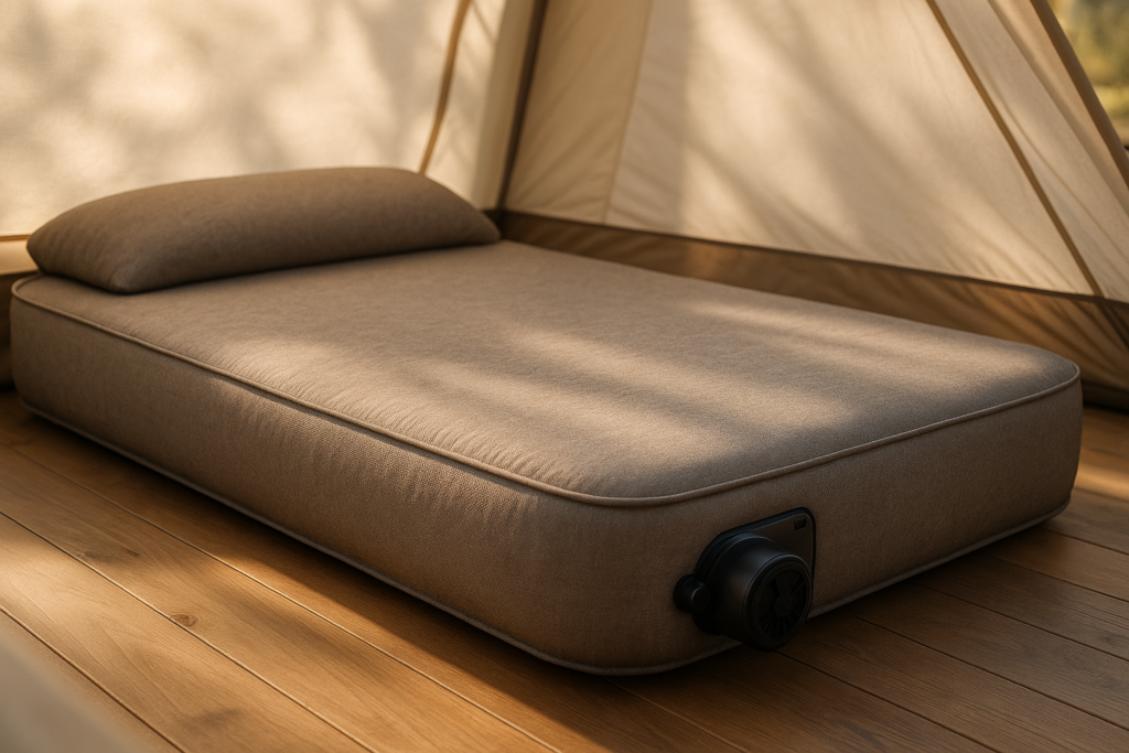 OGERY Self Inflating Sleeping Pad with Electric Pump, 3.15 Ultra-Thick Memory Foam Camping Pad, 4 Season Camping Mattress Pad with Built-in Pillow, Camping Essentials Gear for Tent Travel Car