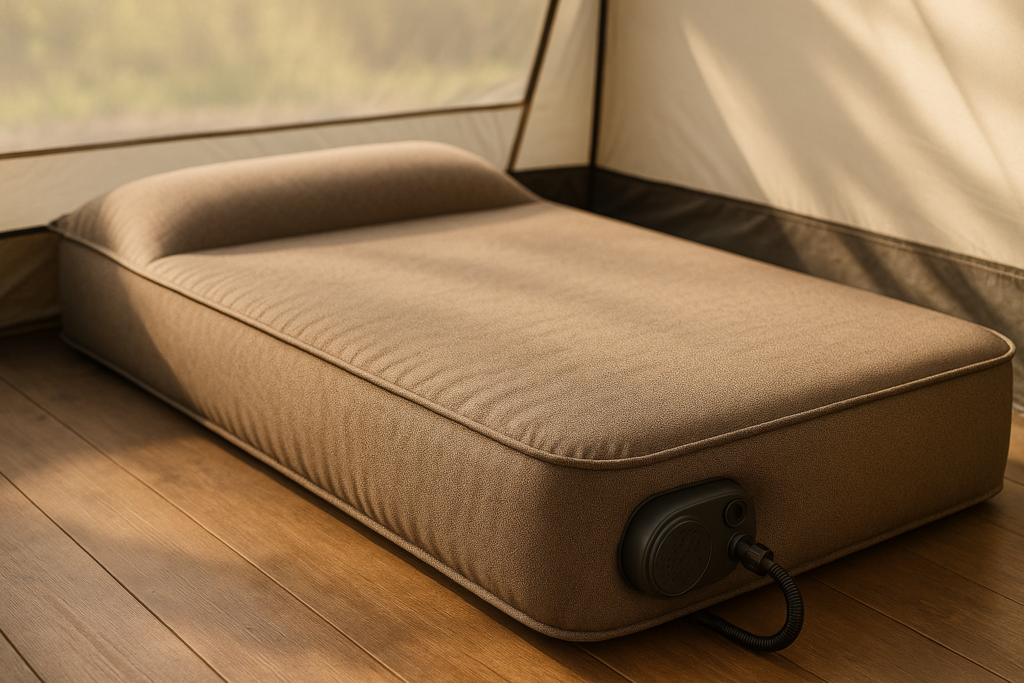 OGERY Self Inflating Sleeping Pad with Electric Pump, 3.15 Ultra-Thick Memory Foam Camping Pad, 4 Season Camping Mattress Pad with Built-in Pillow, Camping Essentials Gear for Tent Travel Car