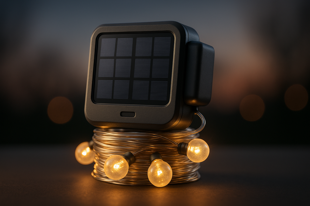 OGERY Solar Camping String Lights, 5400mAh/ 49.2FT/ 11 Modes Rechargeable Camping Lights Outdoor/Indoor, 4-in-1 Quick Storage Fairy Tent Lights Portable LED Lamp for Patio Yard Party Decor Essentials