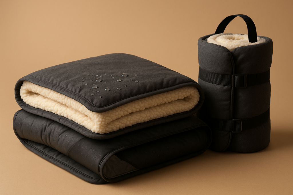 Outdoor/Indoor Sherpa Blanket, Oversized Waterproof Stadium Blanket for Cold Weather. Warm, Soft, Portable, Great for Stadium, Sports Events, Camping, Indoor - 82x56in., Dark Gray Outdoor/Indoor Sherpa Blanket, Oversized Waterproof Stadium Blanket for Cold Weather. Warm, Soft, Portable, Great for Stadium, Sports Events, Camping, Indoor - 82x56in., Dark Gray