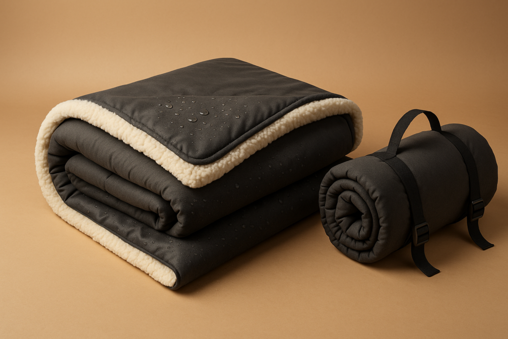 Outdoor/Indoor Sherpa Blanket, Oversized Waterproof Stadium Blanket for Cold Weather. Warm, Soft, Portable, Great for Stadium, Sports Events, Camping, Indoor - 82x56in., Dark Gray Outdoor/Indoor Sherpa Blanket, Oversized Waterproof Stadium Blanket for Cold Weather. Warm, Soft, Portable, Great for Stadium, Sports Events, Camping, Indoor - 82x56in., Dark Gray