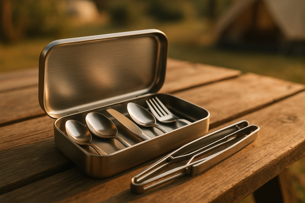 Portable Camping Kitchen Utensil Set-27 Piece Cookware Kit, Stainless Steel Outdoor Cooking and Grilling Utensil Organizer Travel Set Perfect for Travel, Picnics, RVs, Camping, BBQs, Parties and More Portable Camping Kitchen Utensil Set-27 Piece Cookware Kit, Stainless Steel Outdoor Cooking and Grilling Utensil Organizer Travel Set Perfect for Travel, Picnics, RVs, Camping, BBQs, Parties and More