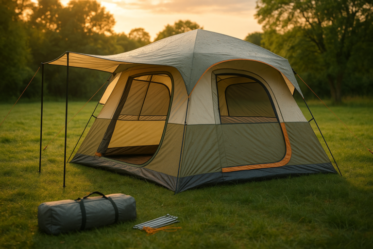 PORTAL 6 | 8 | 10 Person Family Camping Tent with Porch, Big Family Camping Tent with Tall Height, Good Ventilation, Water Resitant Large Tent for Outdoor Camping, Backyard